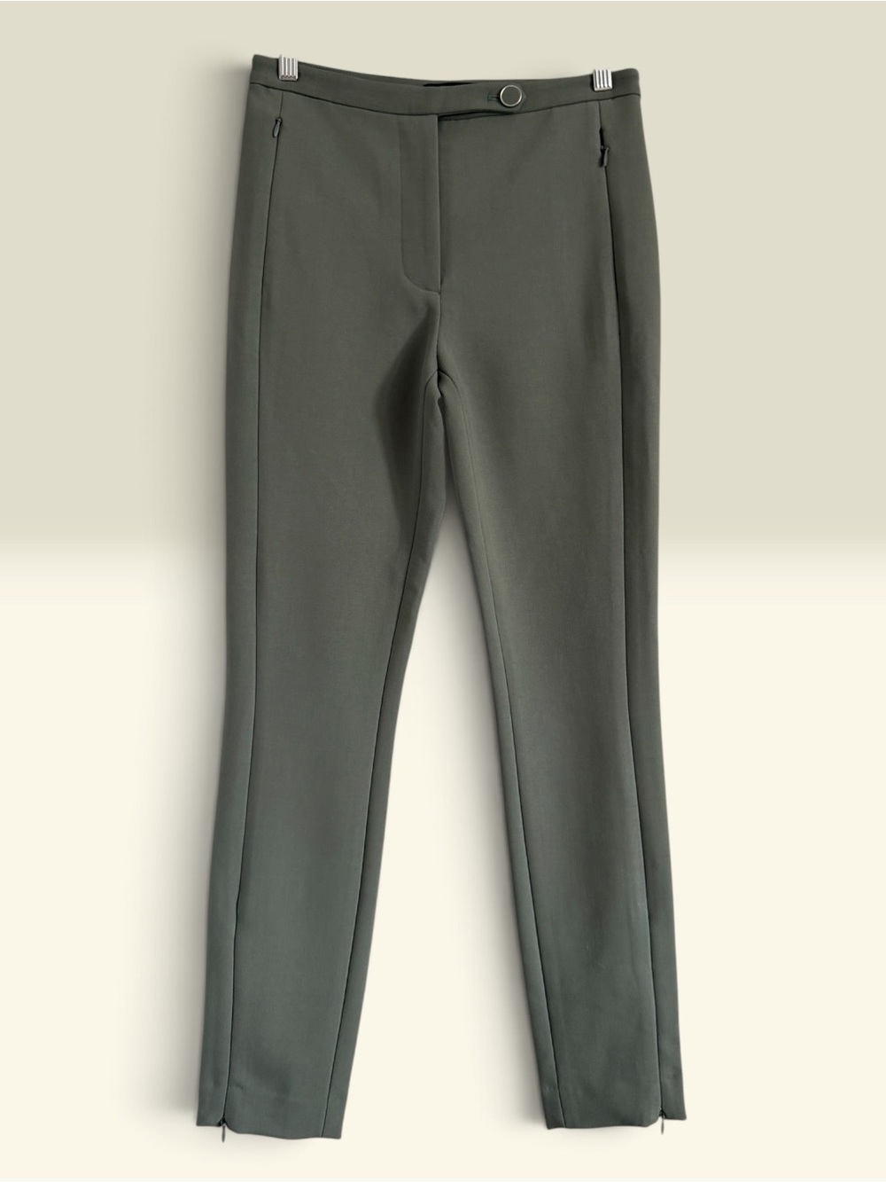 Club Monaco Slim Ankle Pants in Olive